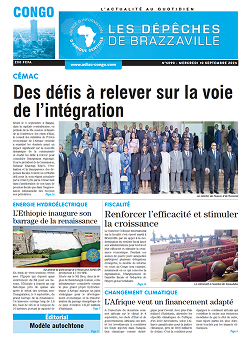 Les Dépêches de Brazzaville : Édition brazzaville du 10 septembre 2025