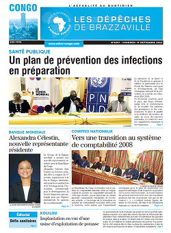 Les Dépêches de Brazzaville : Édition brazzaville du 19 septembre 2025