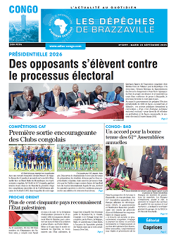 Les Dépêches de Brazzaville : Édition brazzaville du 23 septembre 2025