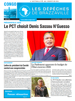 Les Dépêches de Brazzaville : Édition brazzaville du 01 janvier 2026