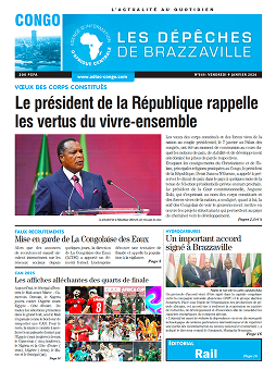 Les Dépêches de Brazzaville : Édition brazzaville du 09 janvier 2026
