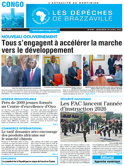 Les Dépêches de Brazzaville : Édition brazzaville du 30 avril 2026