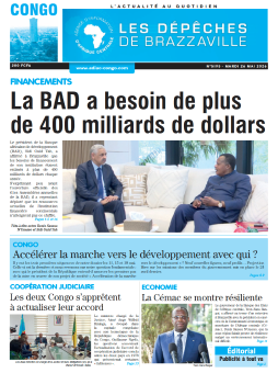 Les Dépêches de Brazzaville : Édition brazzaville du 26 mai 2026