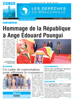 Les Dépêches de Brazzaville : Édition brazzaville du 05 juin 2026