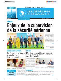 Les Dépêches de Brazzaville : Édition brazzaville du 29 juin 2026