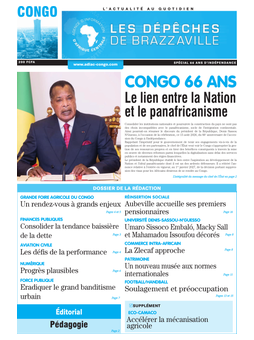 Les Dépêches de Brazzaville : Édition du 6e jour du 15 août 2026