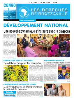 Les Dépêches de Brazzaville : Édition brazzaville du 19 août 2026