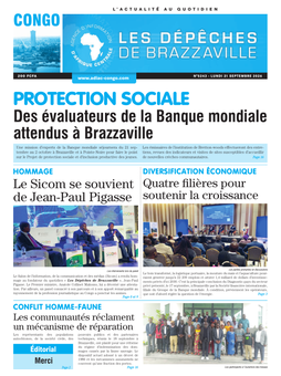 Les Dépêches de Brazzaville : Édition brazzaville du 21 septembre 2026