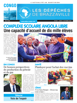 Les Dépêches de Brazzaville : Édition brazzaville du 12 octobre 2026