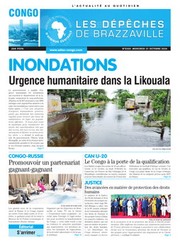 Les Dépêches de Brazzaville : Édition brazzaville du 21 octobre 2026